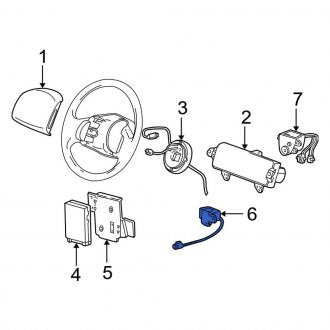 New OEM Right Air Bag Impact Sensor Fits, 1997-1998 Ford Expedition - Part # F65Z14B004AC