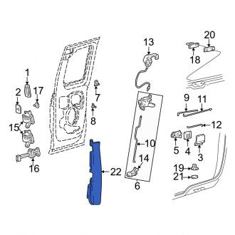 New OEM Rear Right Door Opening Trim Fits, 1997-2004 Ford F-150 - Part # 3L3Z18313A92AAA