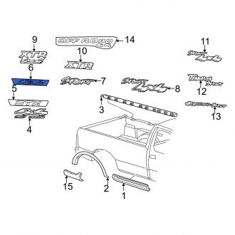 New OEM Rear Truck Bed Decal Fits, 2002-2003 Ford F-150 - Part # 2L3Z8425622AAB