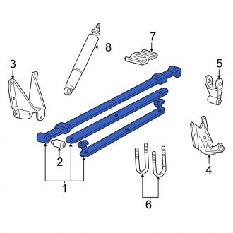 New OEM Rear Leaf Spring Assembly Fits, 2002-2003 Ford F-150 - Part # 2L3Z5560GA