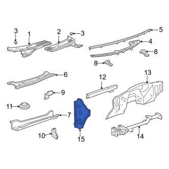 New OEM Left Cowl Side Panel Fits, 1997-2006 Ford Expedition - Part # 2L1Z7802039AA