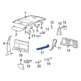 New OEM Rear Right Inner Door Sill Plate Fits, 2001-2003 Ford F-150 - Part # YL3Z1613228AAB