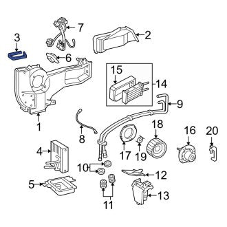 New OEM Rear HVAC Case Seal Fits, 2008-2014 Ford E-series - Part # F2UZ19C978A