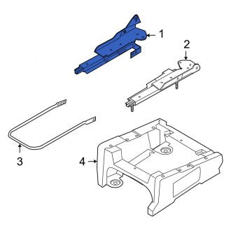 New OEM Front Left Inner Seat Track Fits, 1997-2010 Ford E-series - Part # AC2Z1561704C