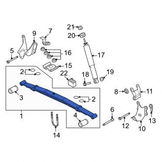 New OEM Rear Leaf Spring Assembly Fits, 2008-2014 Ford E-series - Part # 8C2Z5560AB