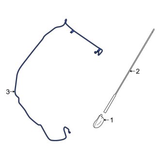 New OEM Antenna Cable Fits, 2010-2012 Ford Transit Connect - Part # 9T1Z18K891A