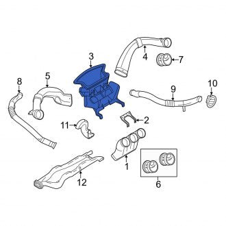 New OEM HVAC Duct Adapter Fits, 2010-2013 Ford Transit Connect - Part # 2T1Z19B680A