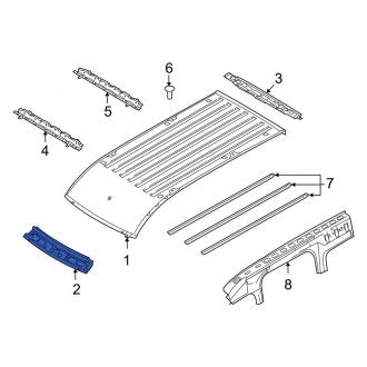 New OEM Front Roof Header Panel Fits, 2010-2013 Ford Transit Connect - Part # 2T1Z6103408A