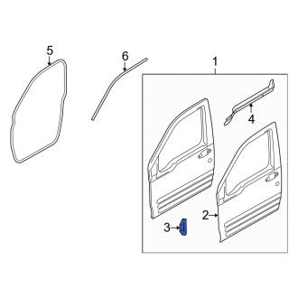 New OEM Front Door Mirror Base Fits, 2010-2013 Ford Transit Connect - Part # 2T1Z9921124B