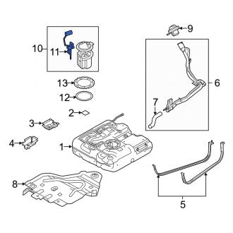 New OEM Fuel Sender and Hanger Assembly Fits, 2010-2013 Ford Transit Connect - Part # 9T1Z9A299A
