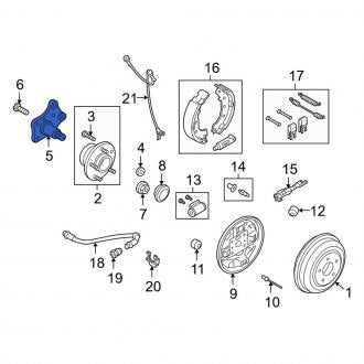 New OEM Rear Stub Axle Fits, 2013 Ford Transit Connect - Part # 3T1Z4A013B