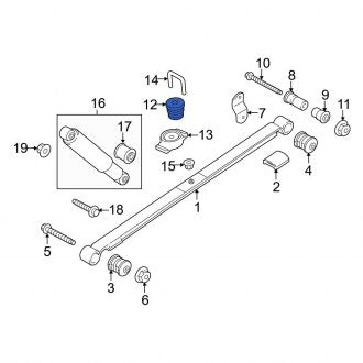 New OEM Rear Coil Spring Damper Fits, 2010-2013 Ford Transit Connect - Part # 4T1Z5K570A