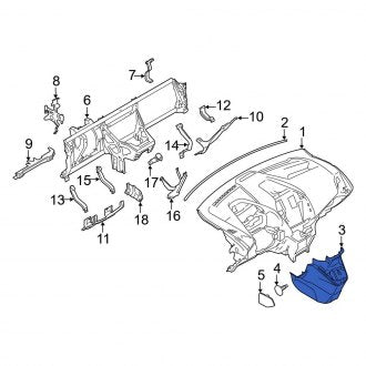 New OEM Lower Dashboard Panel Fits, 2014-2018 Ford Transit Connect - Part # DT1Z61044F58DA