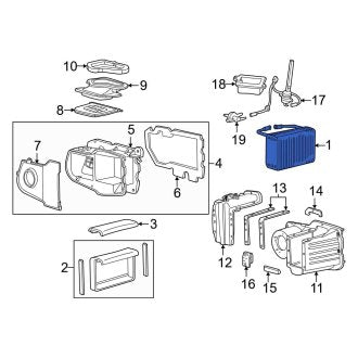 New OEM Front A/C Evaporator Core Fits, 1992-1993 Ford E-series - Part # F2UZ19860A