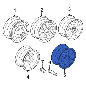 New OEM Wheel Fits, 2006-2007 Ford E-series - Part # 6C2Z1015B