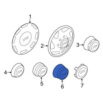 New OEM Wheel Cap Fits, 2005-2007 Ford E-series - Part # 4C2Z1130CA