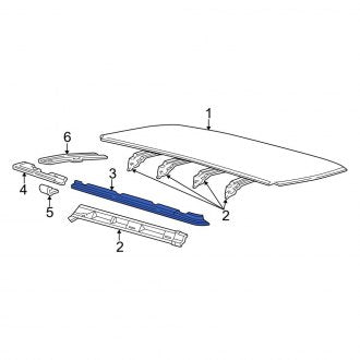 New OEM Front Right Outer Roof Side Rail Fits, 1999-2014 Ford E-series - Part # XC2Z15513A12BA
