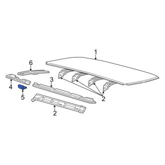 New OEM Rear Right Roof Side Rail Fits, 1999-2014 Ford E-series - Part # XC2Z28513A16AA