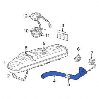 New OEM Fuel Filler Neck Fits, 2006-2008 Ford E-series - Part # 5C2Z9034FA