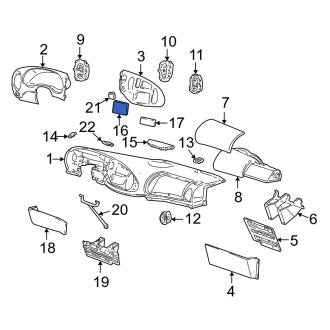 New OEM Instrument Panel Cover Fits, 2003-2008 Ford E-series - Part # 7C2Z15044D82AB