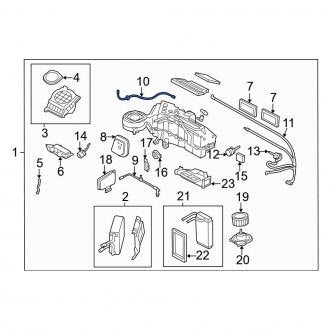 New OEM Front HVAC Vacuum Harness Fits, 2003-2006 Ford Expedition - Part # 2L1Z19C827AA