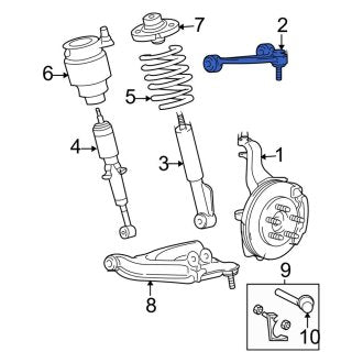 New OEM Rear Right Upper Suspension Control Arm Fits, 2003-2006 Ford Expedition - Part # 5L1Z5500A