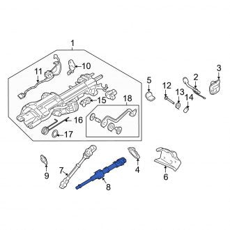 New OEM Upper Steering Shaft Fits, 2003-2006 Ford Expedition - Part # 6L1Z3E751AA