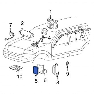 New OEM Air Bag Control Module Fits, 2003 Ford Expedition - Part # 2L1Z14B321BA