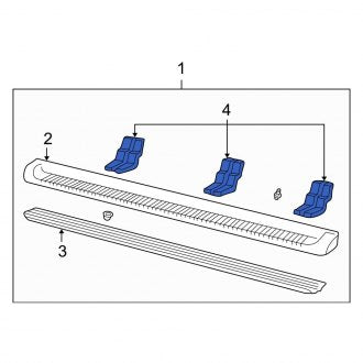 New OEM Rear Left Running Board Mounting Bracket Fits, 2003-2006 Ford Expedition - Part # 2L1Z-16A507-AC