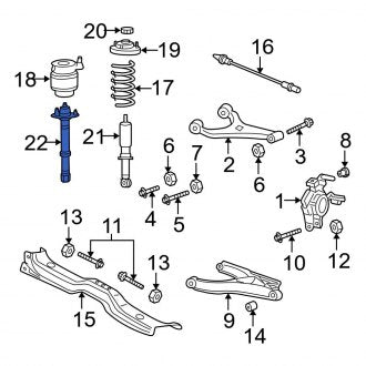 New OEM Front Suspension Shock Absorber Fits, 2005-2006 Ford Expedition - Part # 6L7Z18124BD