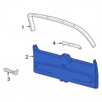 New OEM Rear Upper Liftgate Trim Cover Fits, 2004-2006 Ford Expedition - Part # 6L1Z7842410AAB
