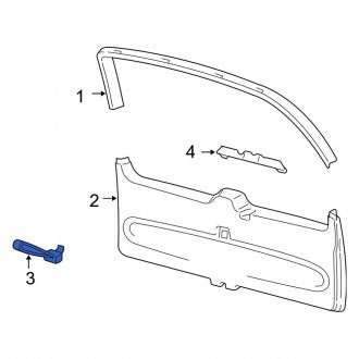 New OEM Rear Liftgate Pull Handle Fits, 2003-2006 Ford Expedition - Part # 2L1Z78434A14AAA