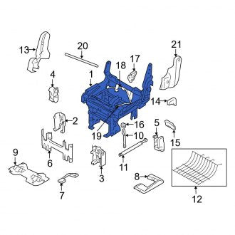 New OEM Center Left Seat Adjuster Fits, 2003-2006 Ford Expedition - Part # 6L1Z7862527AA