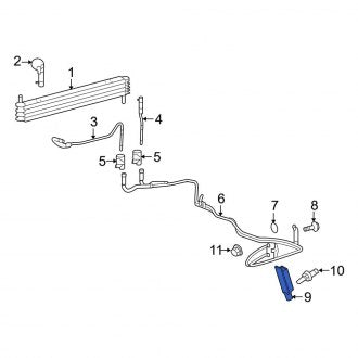 New OEM Transmission Oil Cooler Line Bracket Fits, 2008-2011 Ford Expedition - Part # AL3Z7B147B