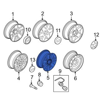 New OEM Wheel Fits, 2010 Ford Expedition - Part # AL1Z1007A