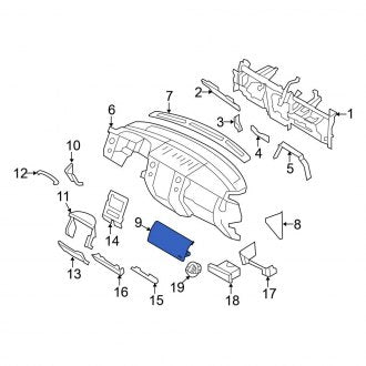 New OEM Left Instrument Panel Cover Fits, 2007-2014 Ford Expedition - Part # 7L1Z7804338AA