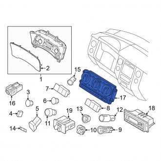 New OEM HVAC Temperature Control Panel Fits, 2012-2014 Ford Expedition - Part # BL1Z19980A