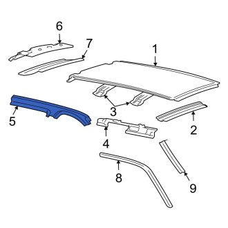 New OEM Front Left Roof Side Rail Fits, 2007-2017 Ford Expedition - Part # 7L1Z40513A31A