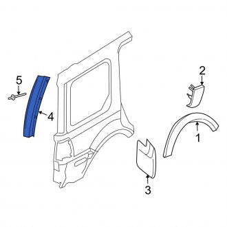 New OEM Left Body D-Pillar Trim Panel Fits, 2007-2014 Ford Expedition - Part # 7L1Z7831011BB