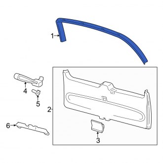 New OEM Rear Liftgate Reveal Molding Fits, 2007-2014 Ford Expedition - Part # 7L1Z7842410AB