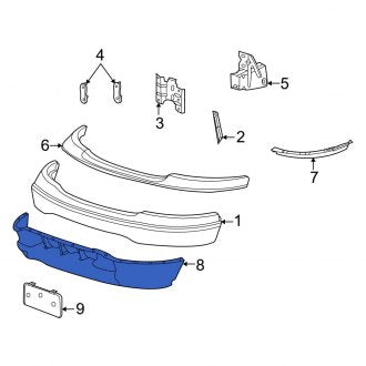 New OEM Front Valance Panel Fits, 1999-2002 Ford Expedition - Part # XL3Z17626EA