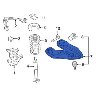 New OEM Front Left Lower Suspension Control Arm Fits, 2002 Ford Expedition - Part # 6L3Z3079E