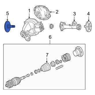New OEM Rear Left Drive Axle Shaft Fits, 1997-1998 Ford Expedition - Part # F75Z4234LB