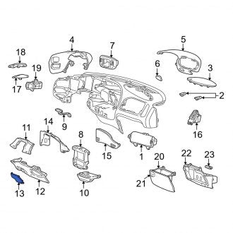New OEM Fuse Box Cover Fits, 2001-2002 Ford Expedition - Part # YL3Z15045D62BAA