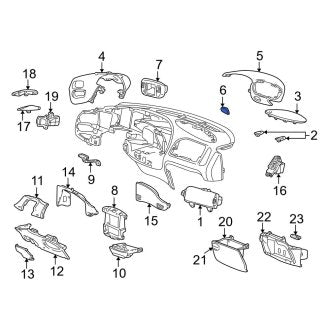 New OEM Upper Instrument Panel Cover Fits, 1999-2002 Ford Expedition - Part # XL1Z78046A34AAB