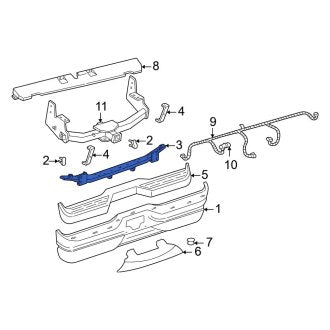 New OEM Rear Bumper Cover Reinforcement Beam Fits, 1997-2002 Ford Expedition - Part # YL1Z17D826AA