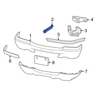 New OEM Front Right Bumper Face Bar Bracket Fits, 1998 Ford Ranger - Part # F87Z17859AA