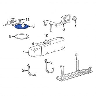 New OEM Fuel Pump Module Assembly Fits, 2000-2001 Ford Ranger - Part # YL5Z9H307EG