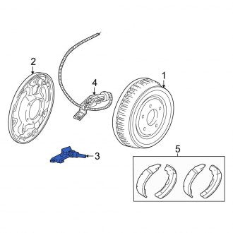 New OEM Front Left Brake Hydraulic Hose Fits, 1998-2001 Ford Ranger - Part # F87Z2078BA