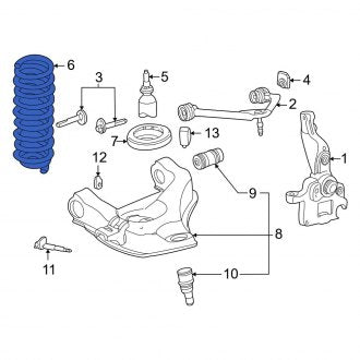 New OEM Front Coil Spring Fits, 1998-2002, 2005-2007 Ford Ranger - Part # 5L5Z5310DA